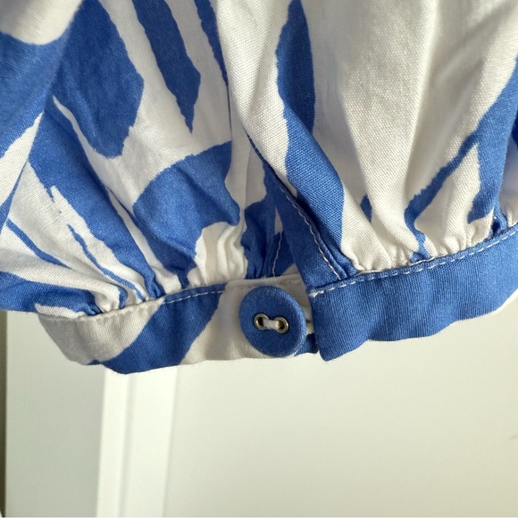 Staple the Label Mariella Smock Blue and White Patterned Dress - Picture 15 of 16